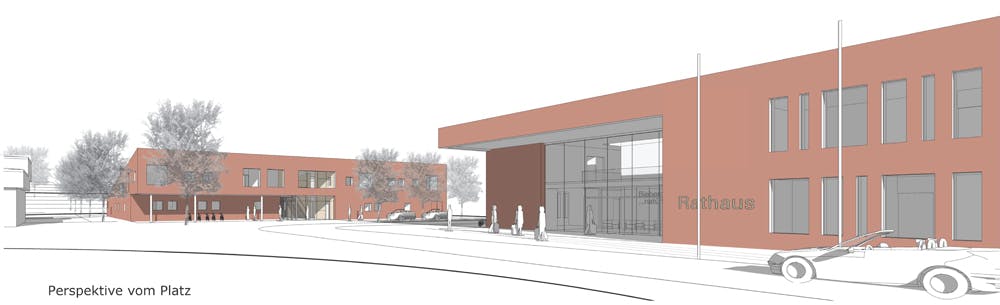 1. Preis : Neubau Rathaus und Kindertagesstätte - competitionline