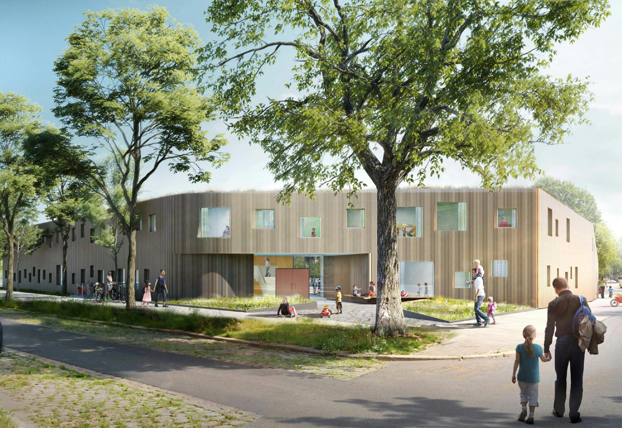 1. Preis : Neubau Kindertagesstätte Gudrunstraße in Berlin Lichtenberg ...