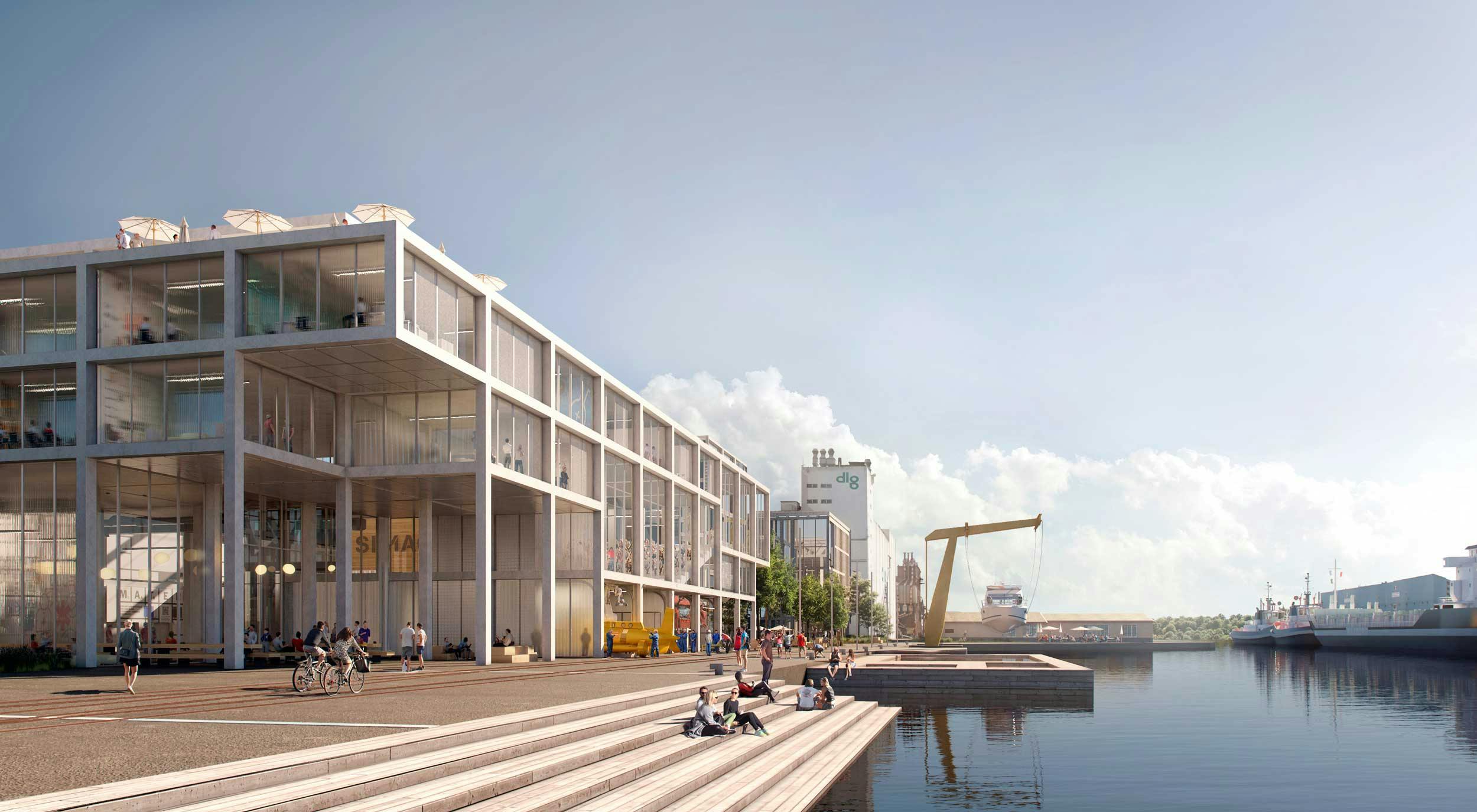 The new SIMAC - view from the quay