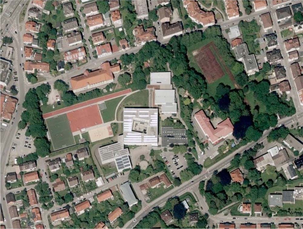 Hildegardis-Gymnasium - Luftbild