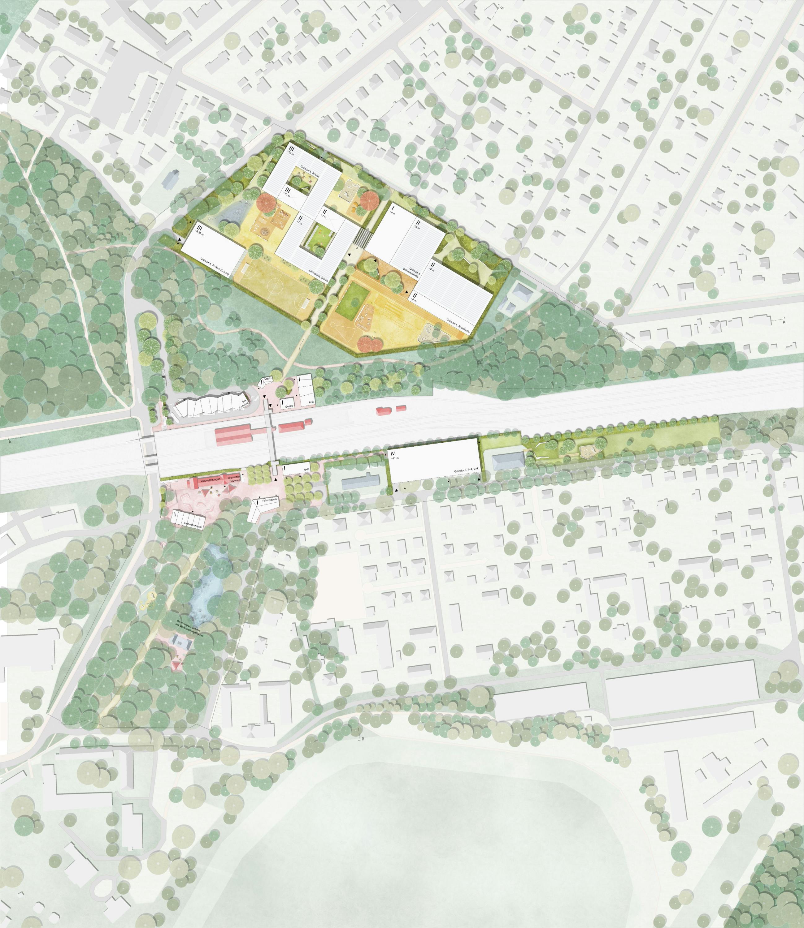 3. Preis Bildungs, Kultur und Sportstandort um den SBahnhof