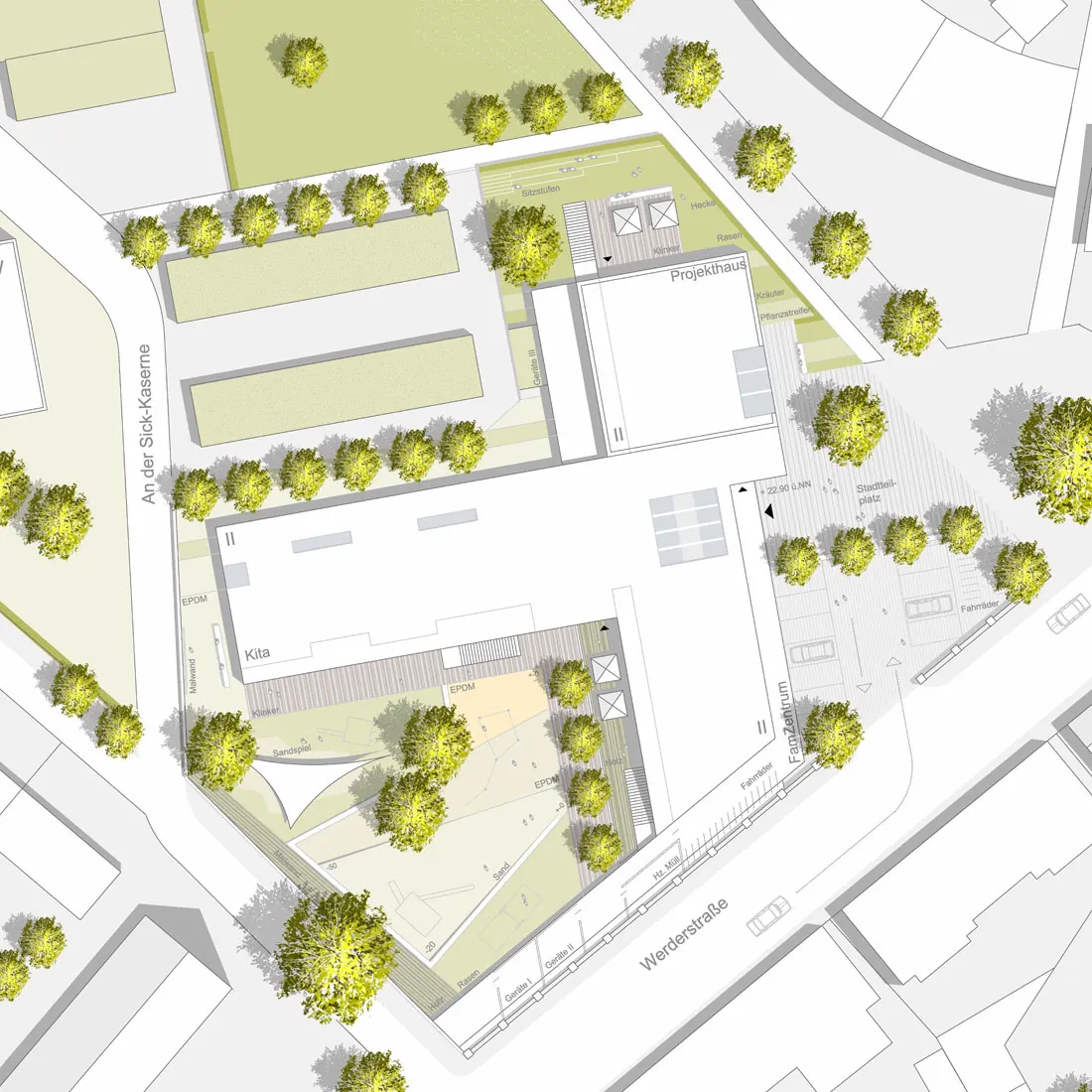 zur Realisierung empfohlen: Lageplan
