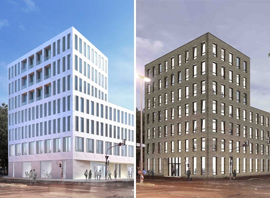 Zwei 1. Preise - links: ap plan mory osterwalder vielmo; rechts: Riehle + Assoziierte Architekten und Stadtplaner