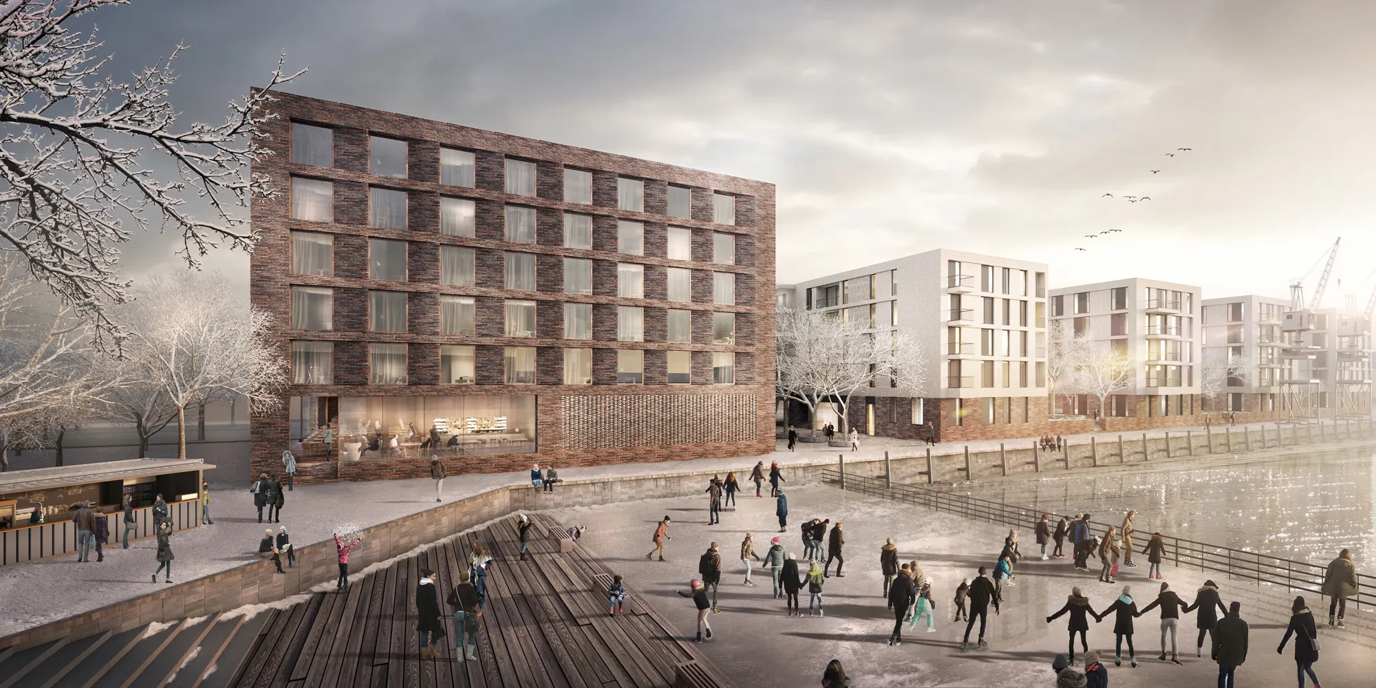 Neue Wohnungen und ein Hotel für den Zollhafen