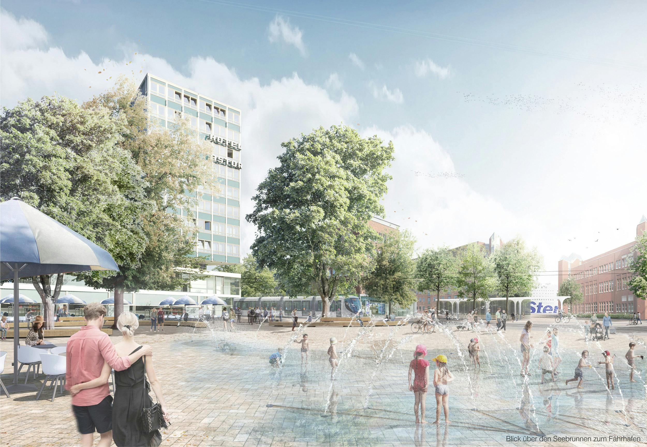 Perspektive Wasserspiel