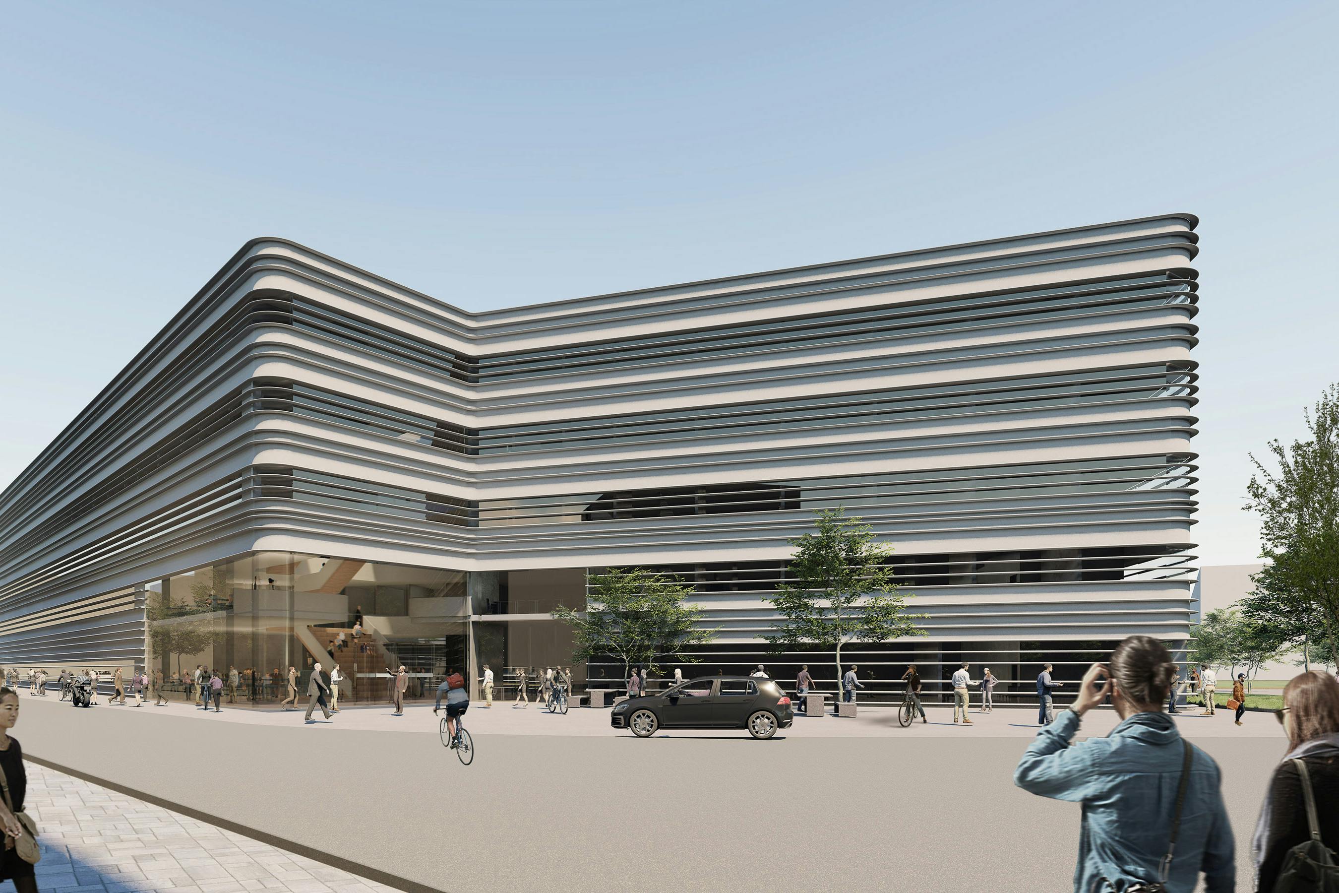 Quartiersplatz mit Haupteingang