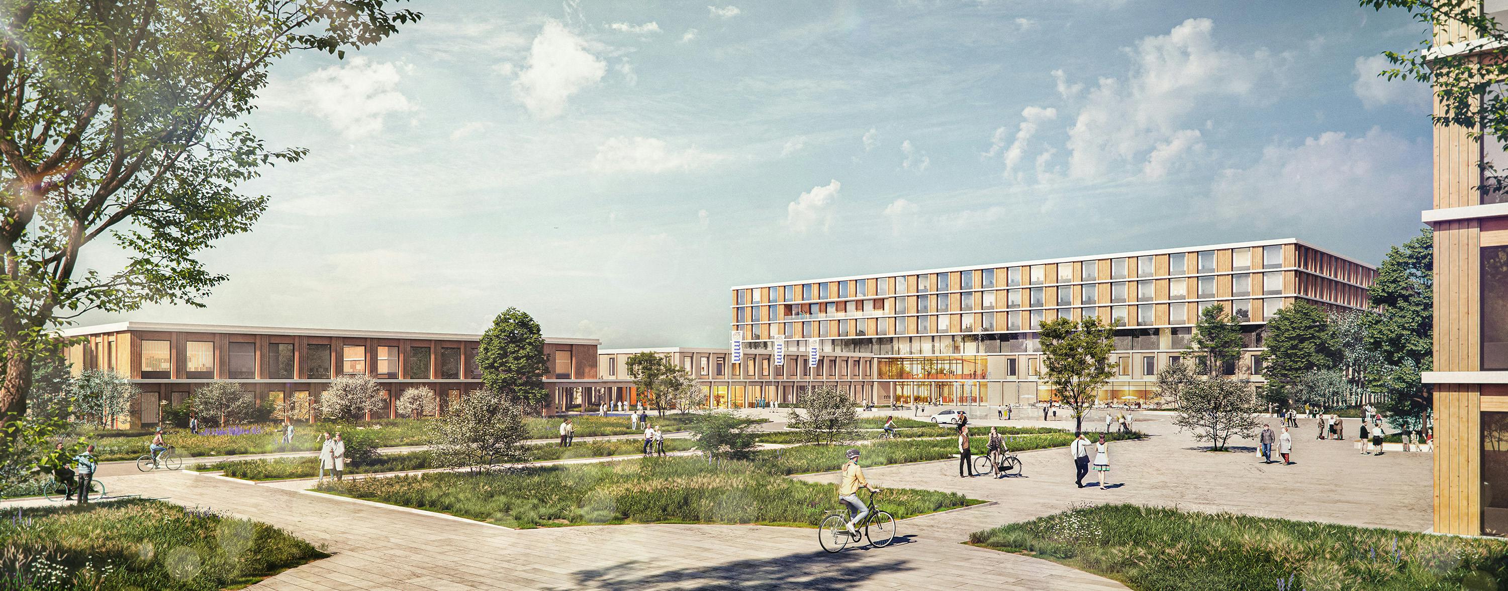 Neubau des Klinikums Memmingen als zentraler Punkt des Gesundheitscampus