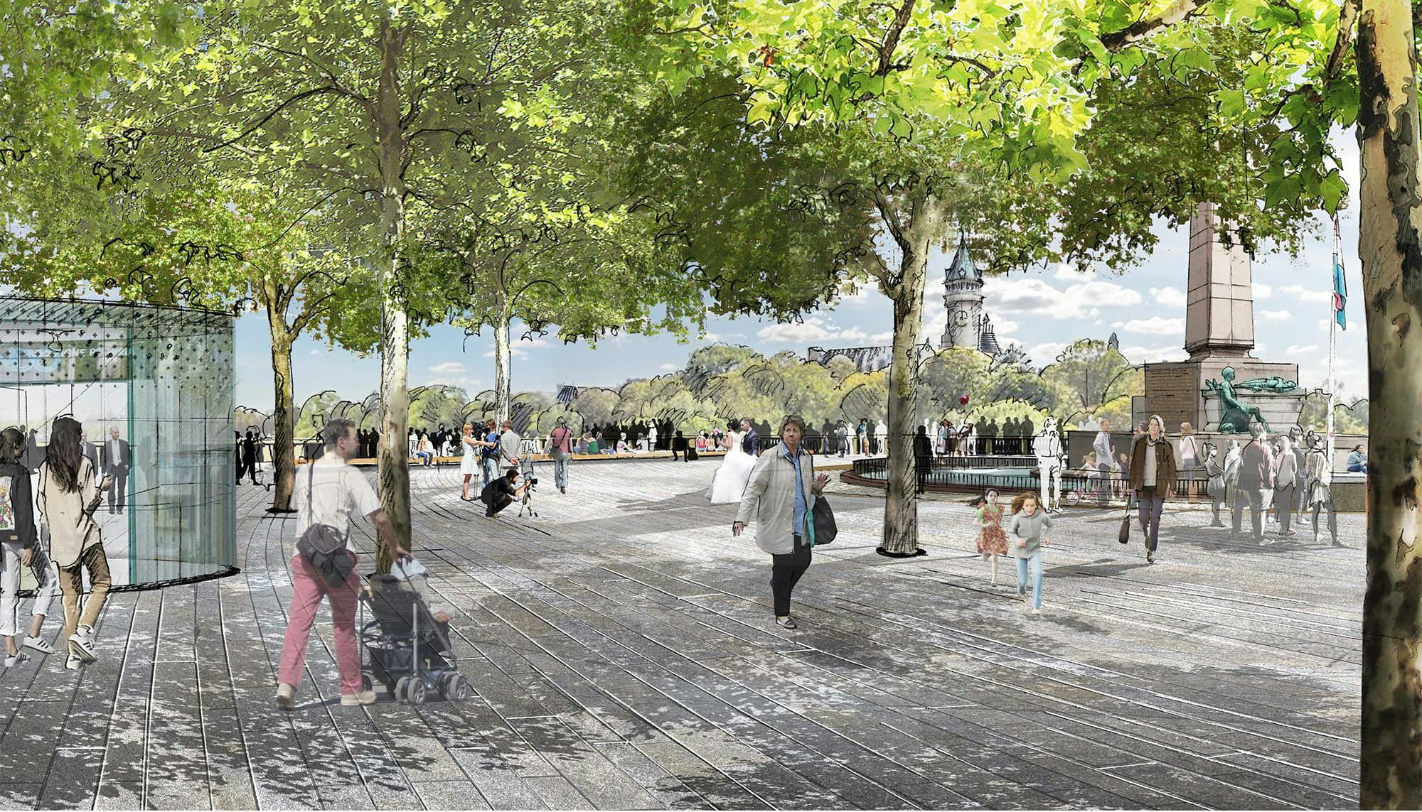 1. Preis Neugestaltung Place de la Constitution in Luxemburg Stadt