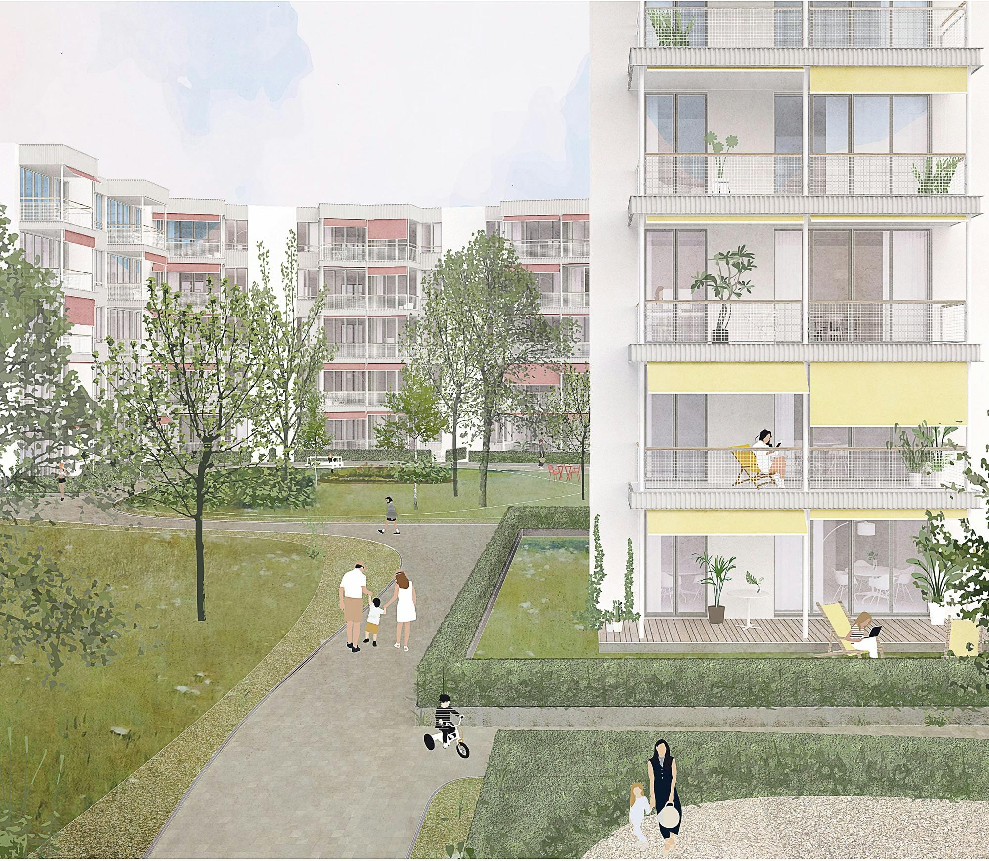 3. Rang Entwicklung der Wohnbebauung Dessauer Straße in Wolfsburg