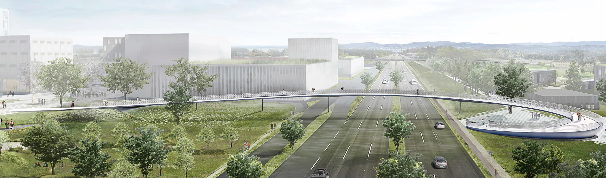 Ein 1 Preis Franklin Steg Neubau Einer Fu Und Radwegbr cke ber 