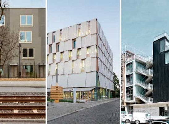 Die Preisträger von links nach rechts: AFF Architekten / Ludloff Ludloff Architekten / orange architekten