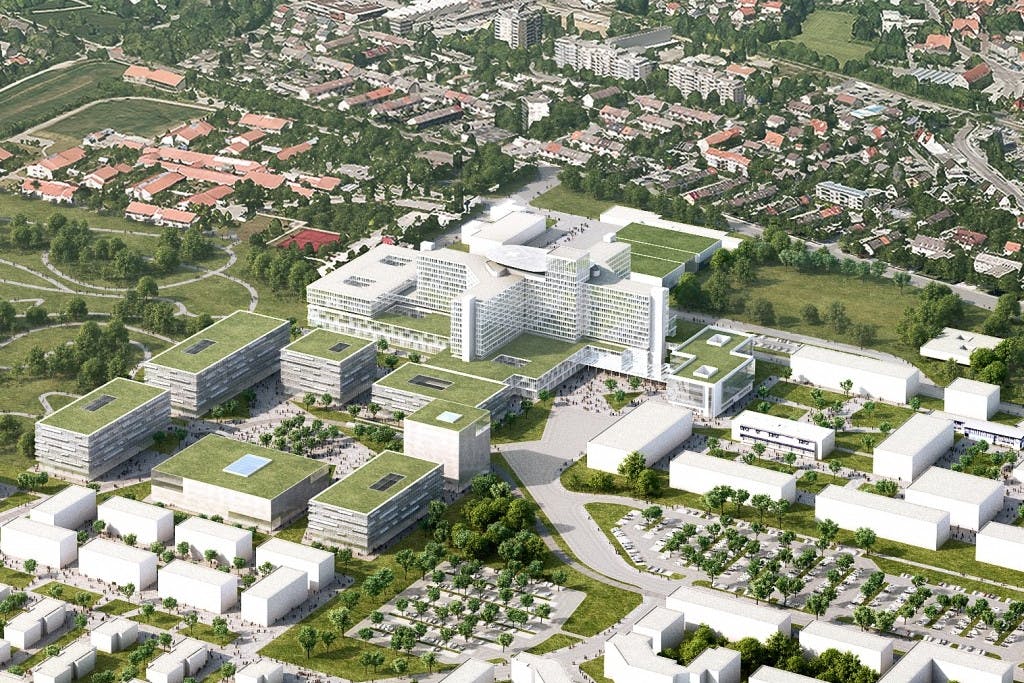 Bau eines Ausweichgebäudes und Erweiterung der Notaufnahme für das Klinikum Augsburg