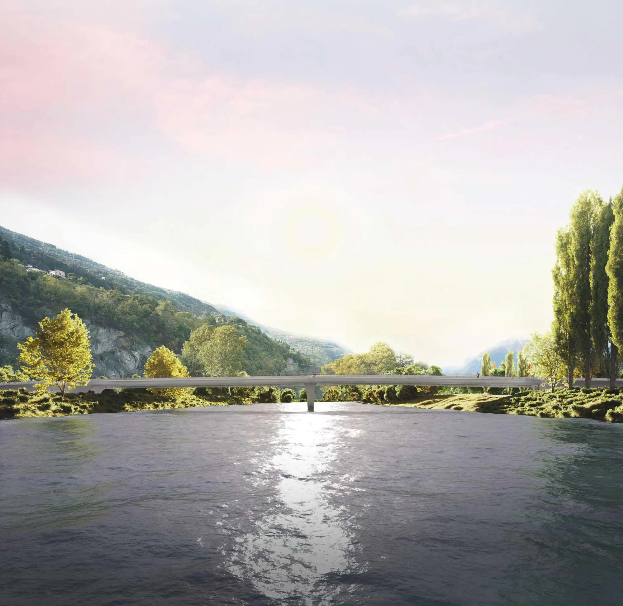 5. Rang : Neubau einer Brücke in Sion (CH) - competitionline