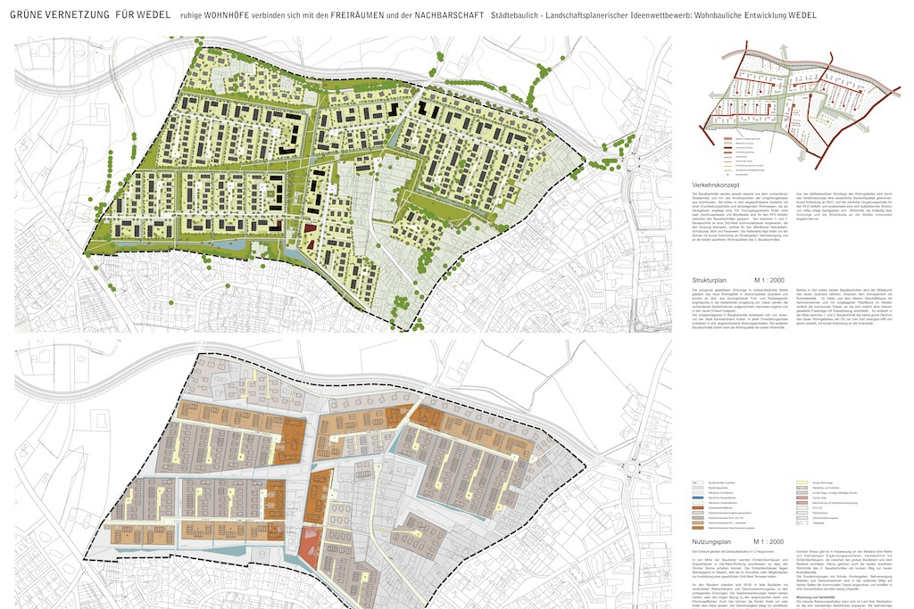 "Grüne Vernetzung für Wedel" -
Verkehrskonzept / Strukturplan / Nutzungsplan