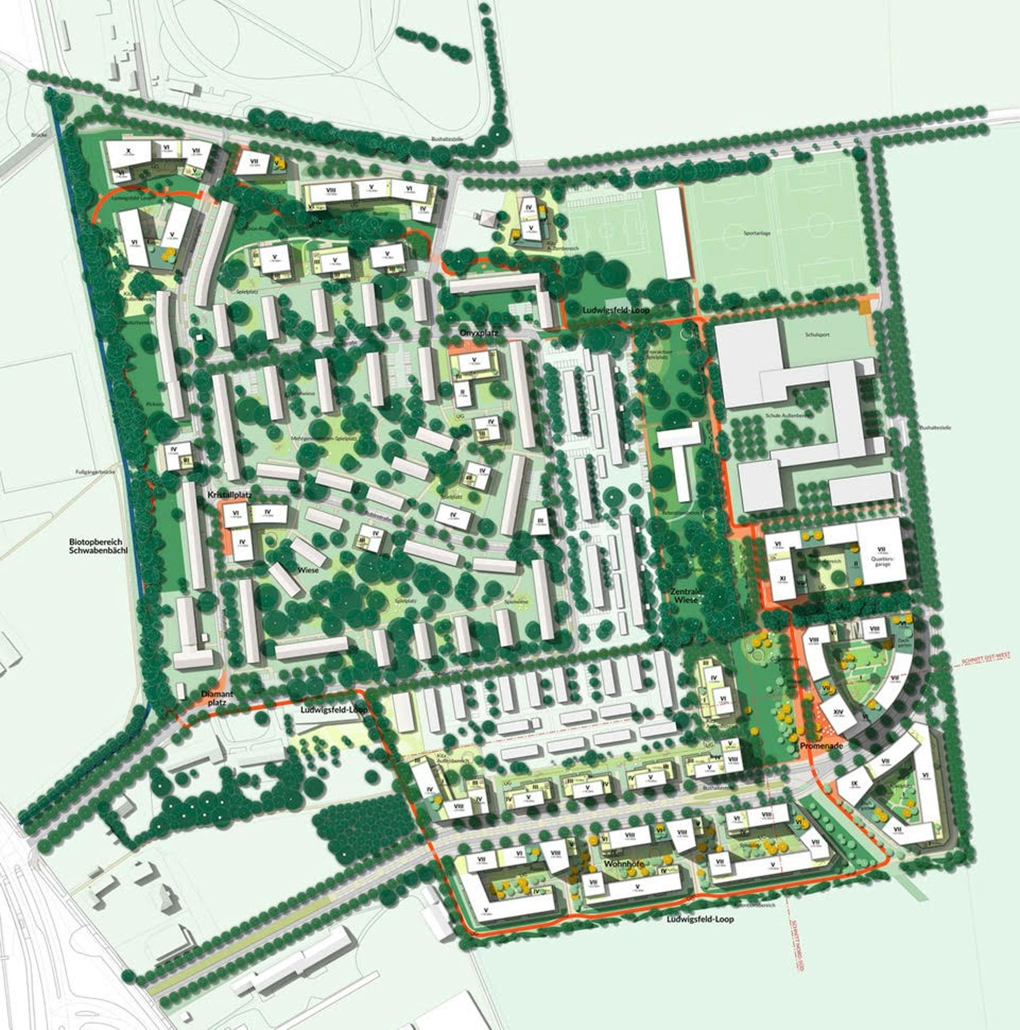 3. Preis Städtebauliche Entwicklung Siedlung Ludwigsfeld München