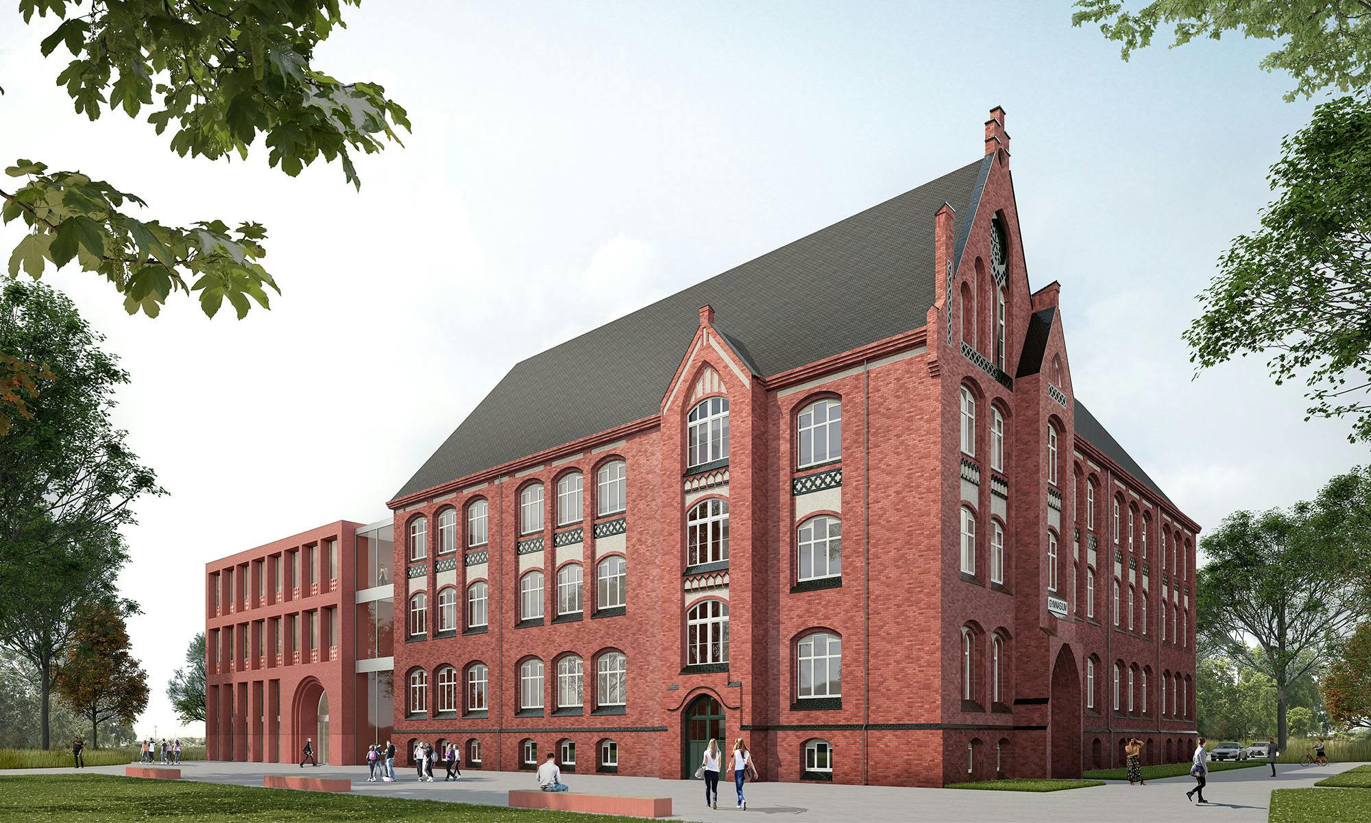 3. Preis : Sanierung und Erweiterung Gerhart-Hauptmann-Gymnasium Wismar ...