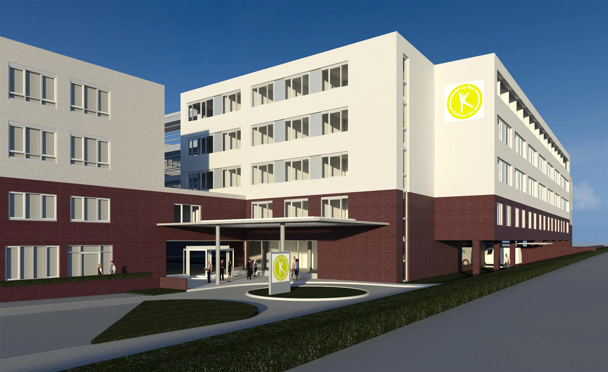 Neuer Eingangsbereich des Klinikum Leer