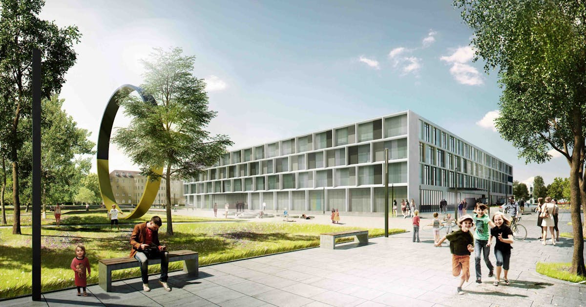 Ein 4. Preis  Neubau der Kinder und Jugendklinik am