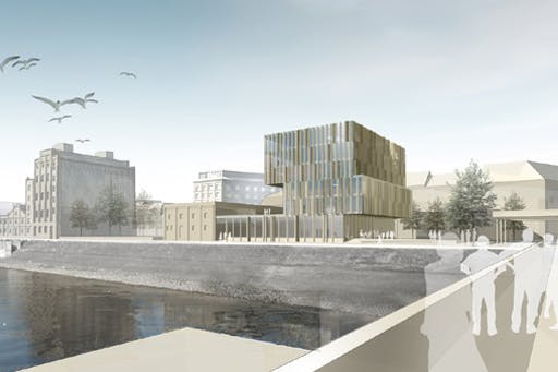 ein 1. Preis: Arge motorplan Architektur + Stadtplanung / motorlab, Transsolar Energietechnik GmbH