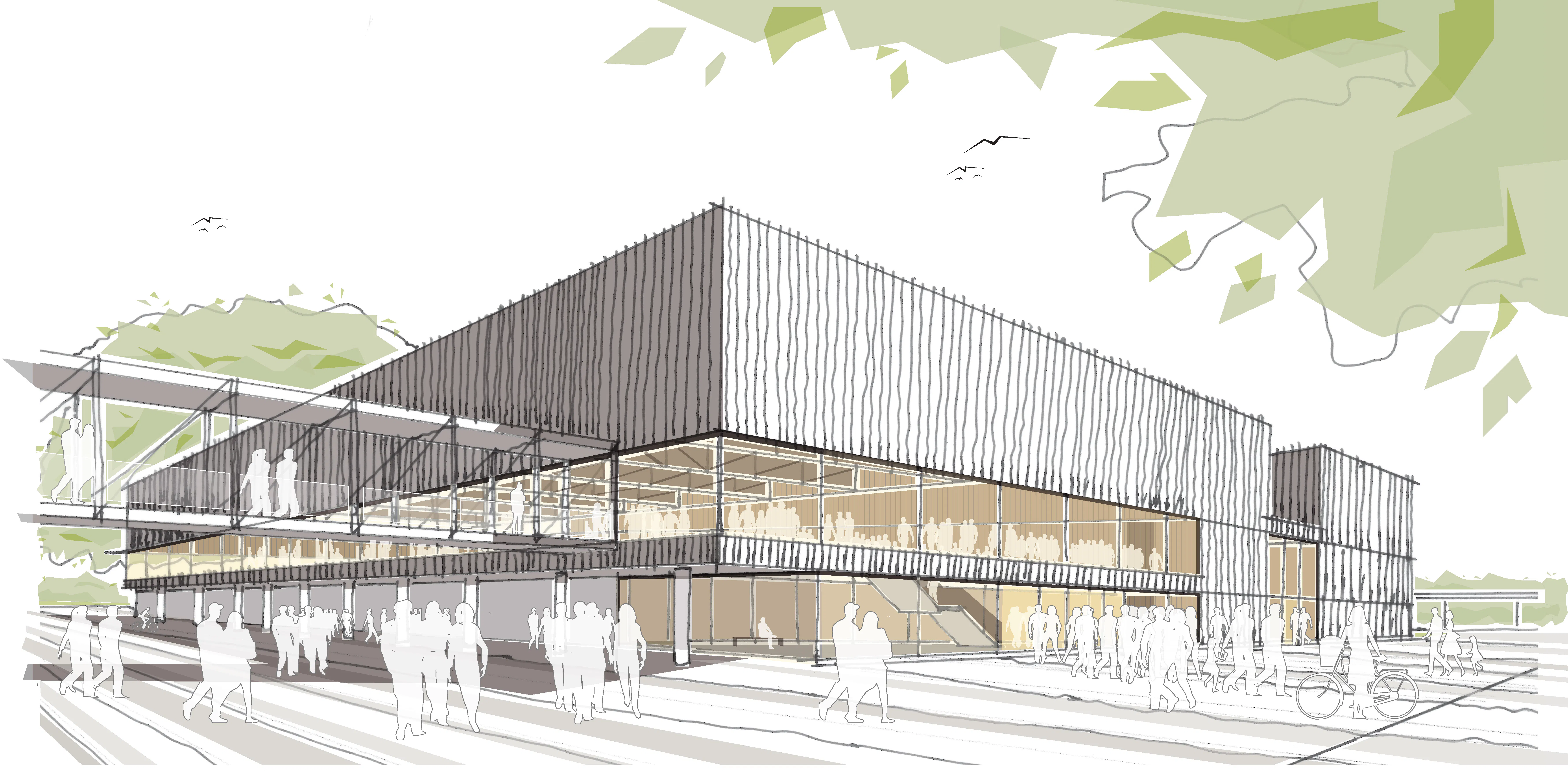 Aussenansicht Eingangsfassade