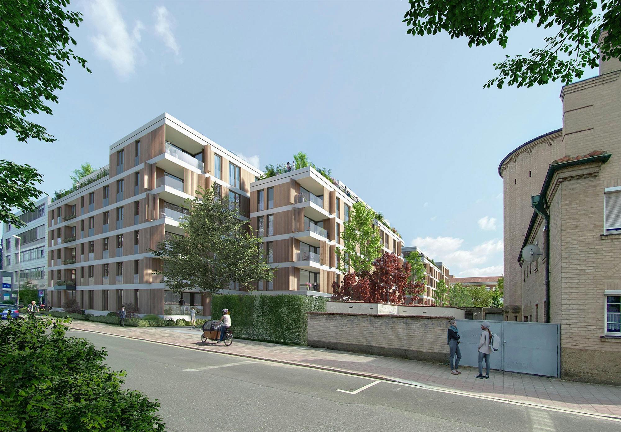 Neubebauung Wohnen in der Hofmann und Mozartstraße in Erlangen