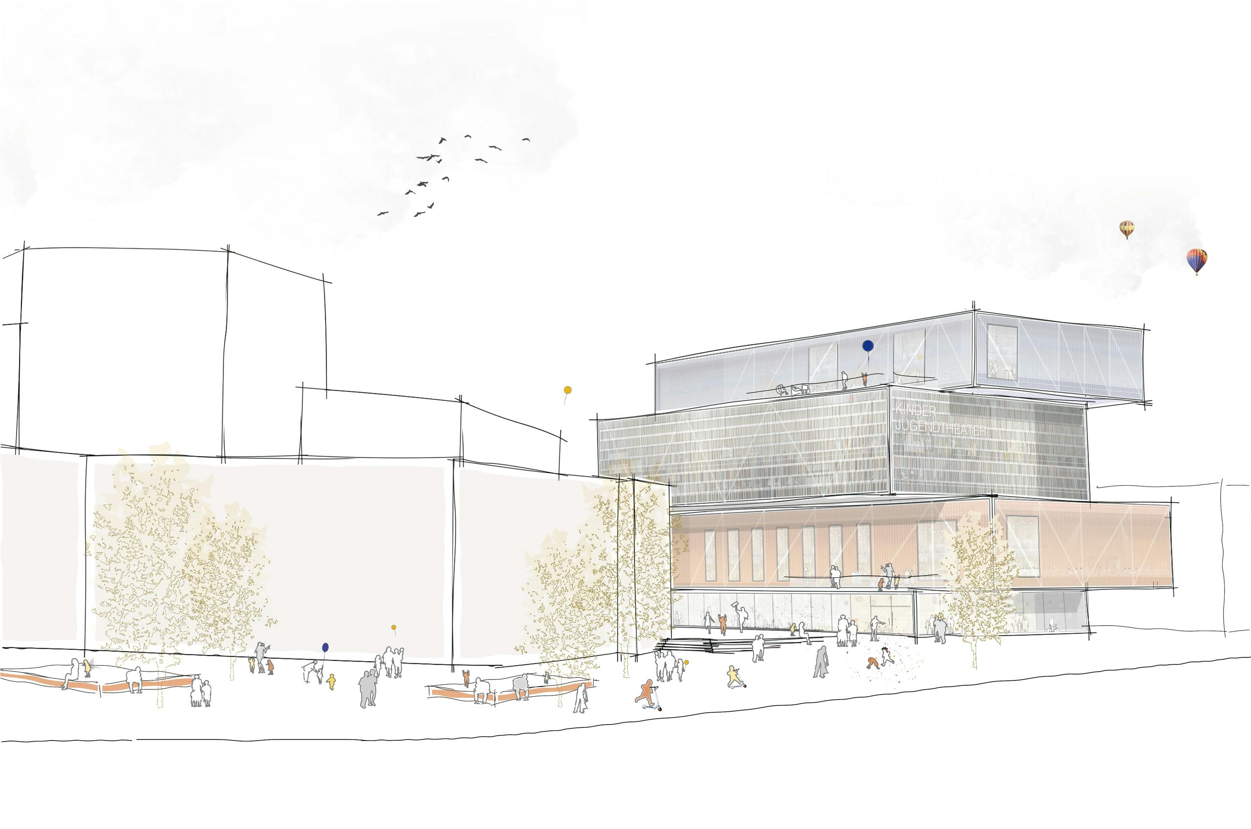 Anerkennung Neubau eines Kinder und Jugendtheaters für das Theater