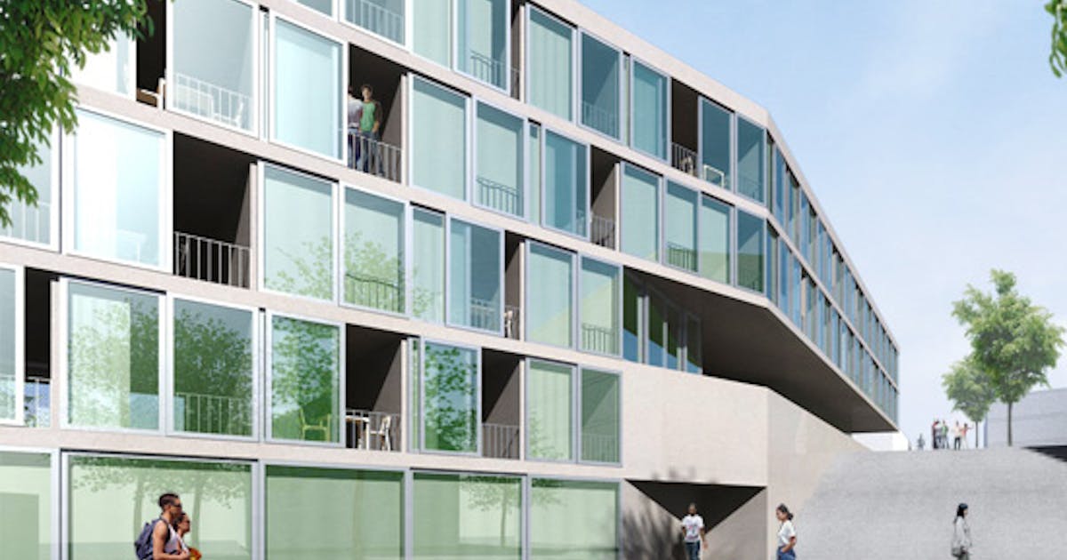 1. Preis : Neubau Studentenwohnheim und Kindertagesstätte - competitionline