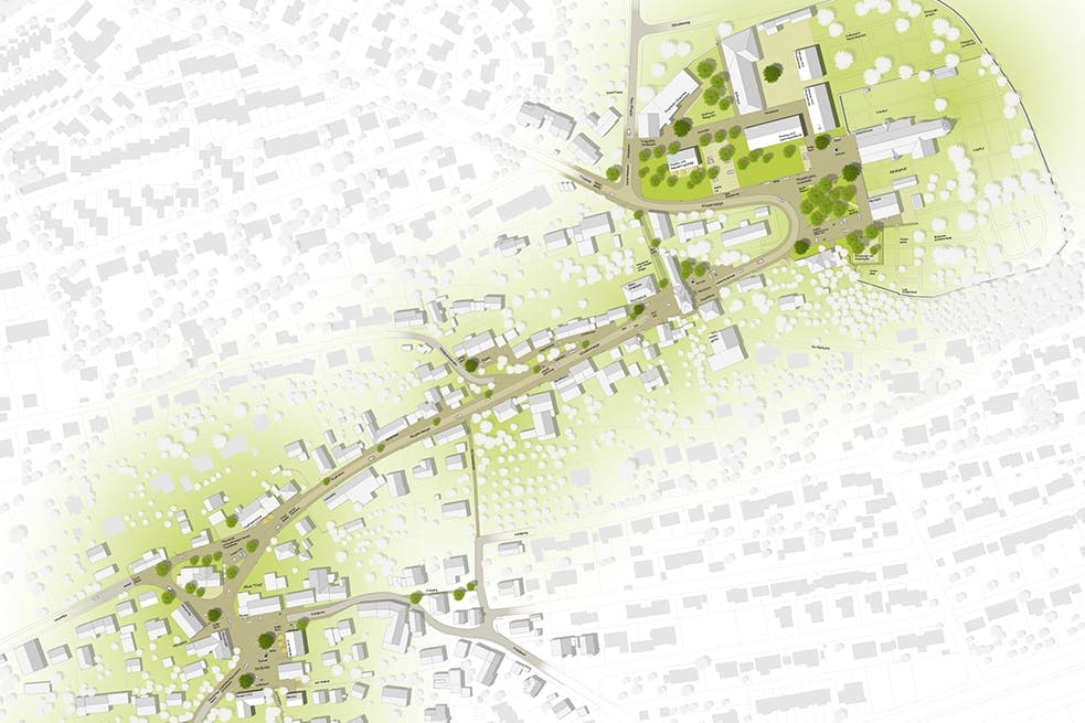 g2-Landschaftsarchitekten, Ortsmitte Oberelchingen - Gesamtplan