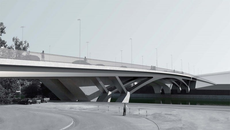 1. Rang Ingenieurwettbewerb PeterBruckmannBrücke