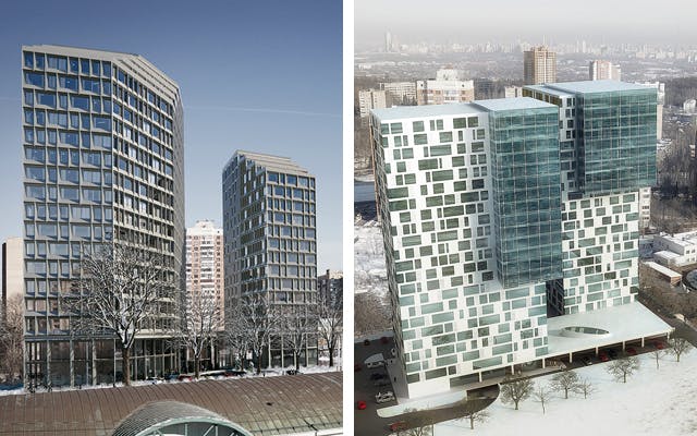 Zwei 1. Preise: links ARGE Oliv GmbH Thomas Sutor Architekt und REINHART + PARTNER; rechts Architektur Consult ZT GmbH