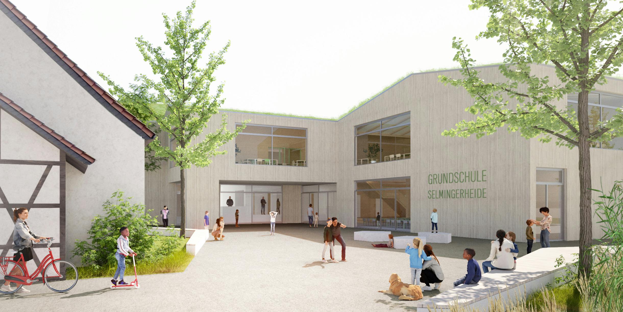 Blick auf das neue Ensemble