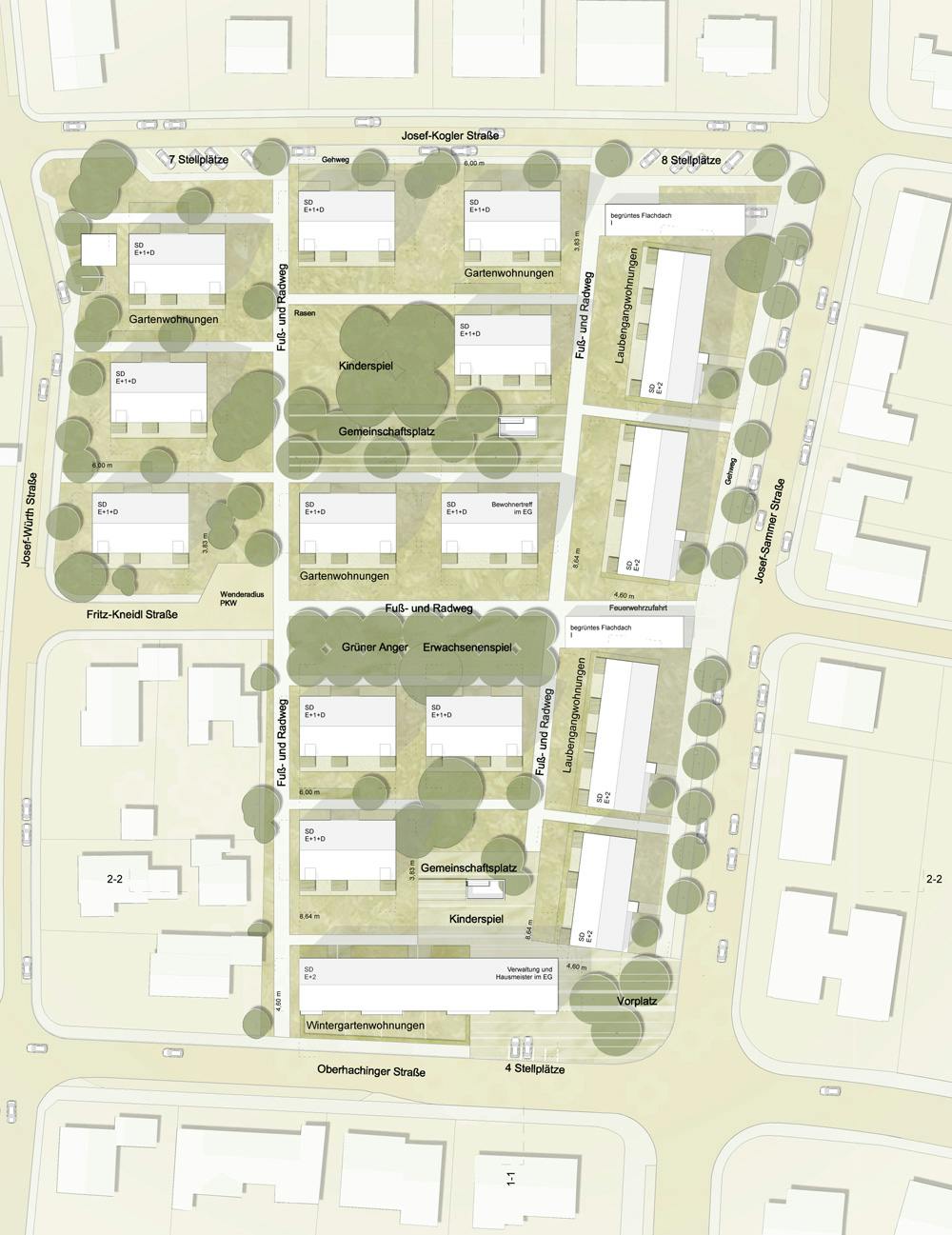 Teilnahme Wohnbebauung nördlich der Oberhachinger Straße