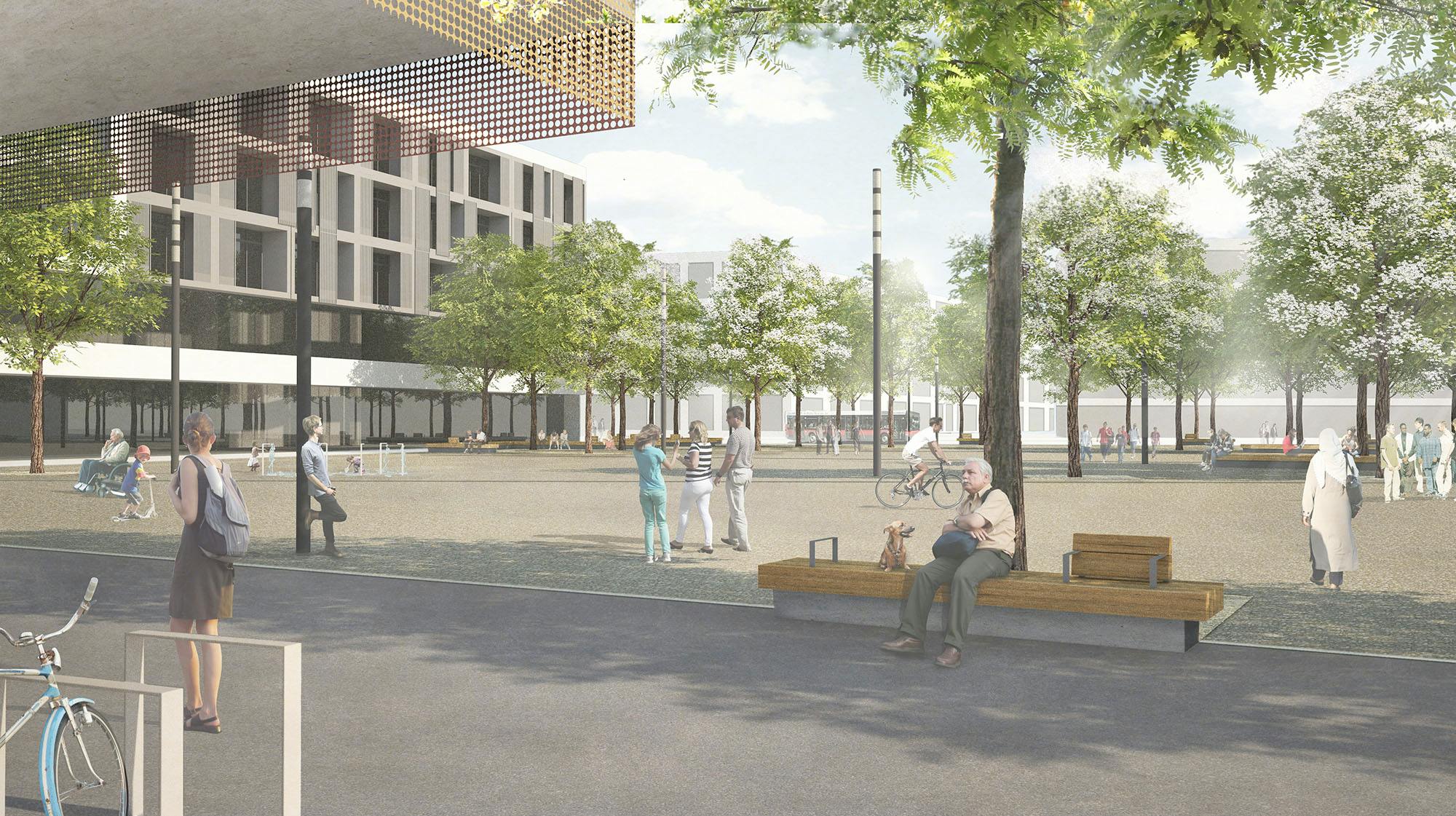 Platzgestaltung Maria-Trapp-Platz