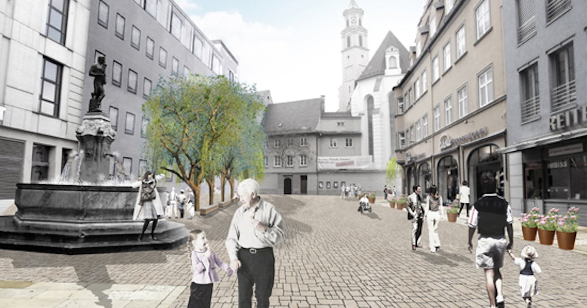 3. Preis : Neugestaltung der Augsburger Fußgängerzone - competitionline