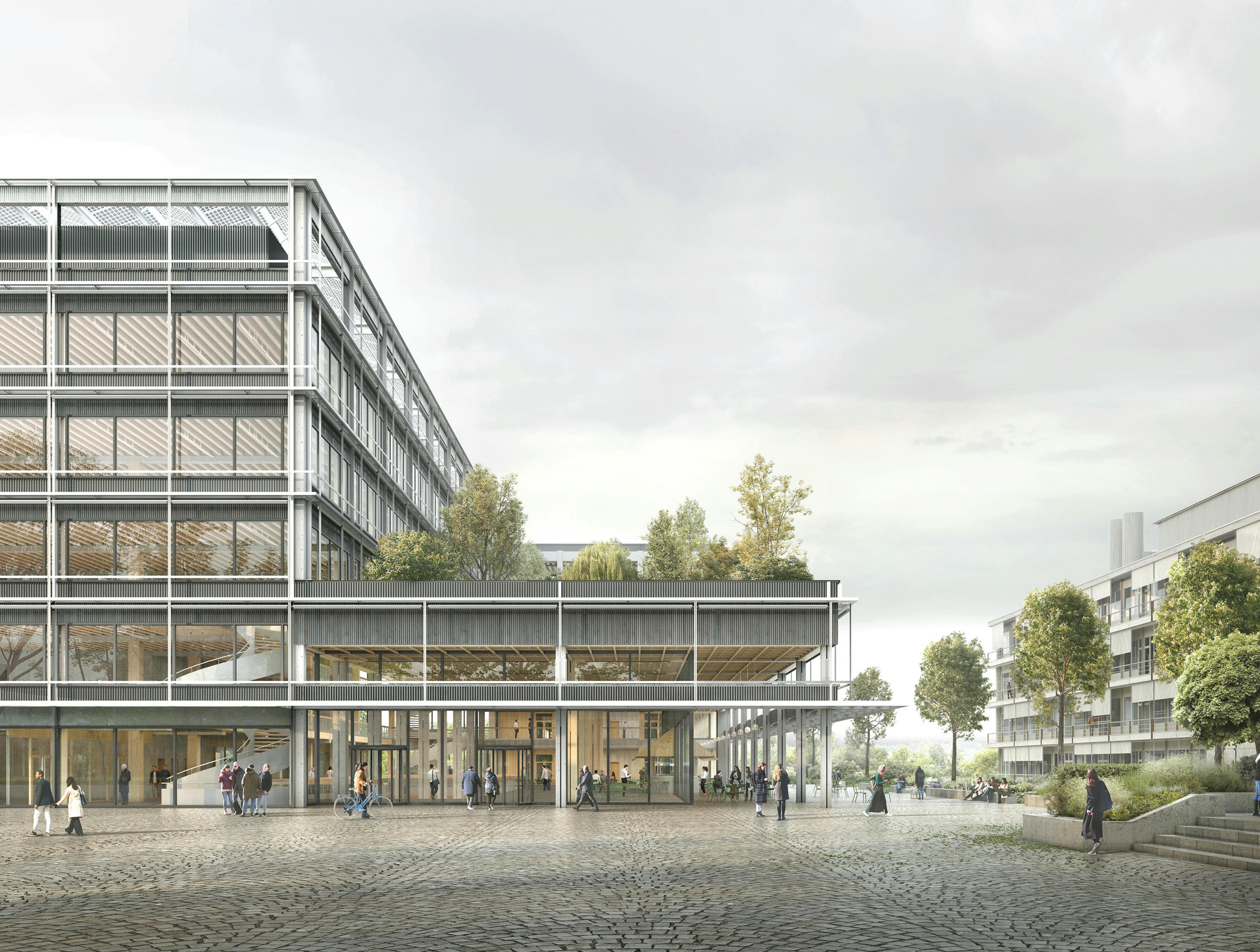 Neubau Forschungs und Lehrgebäude PORTAL UZH der Universität Zürich