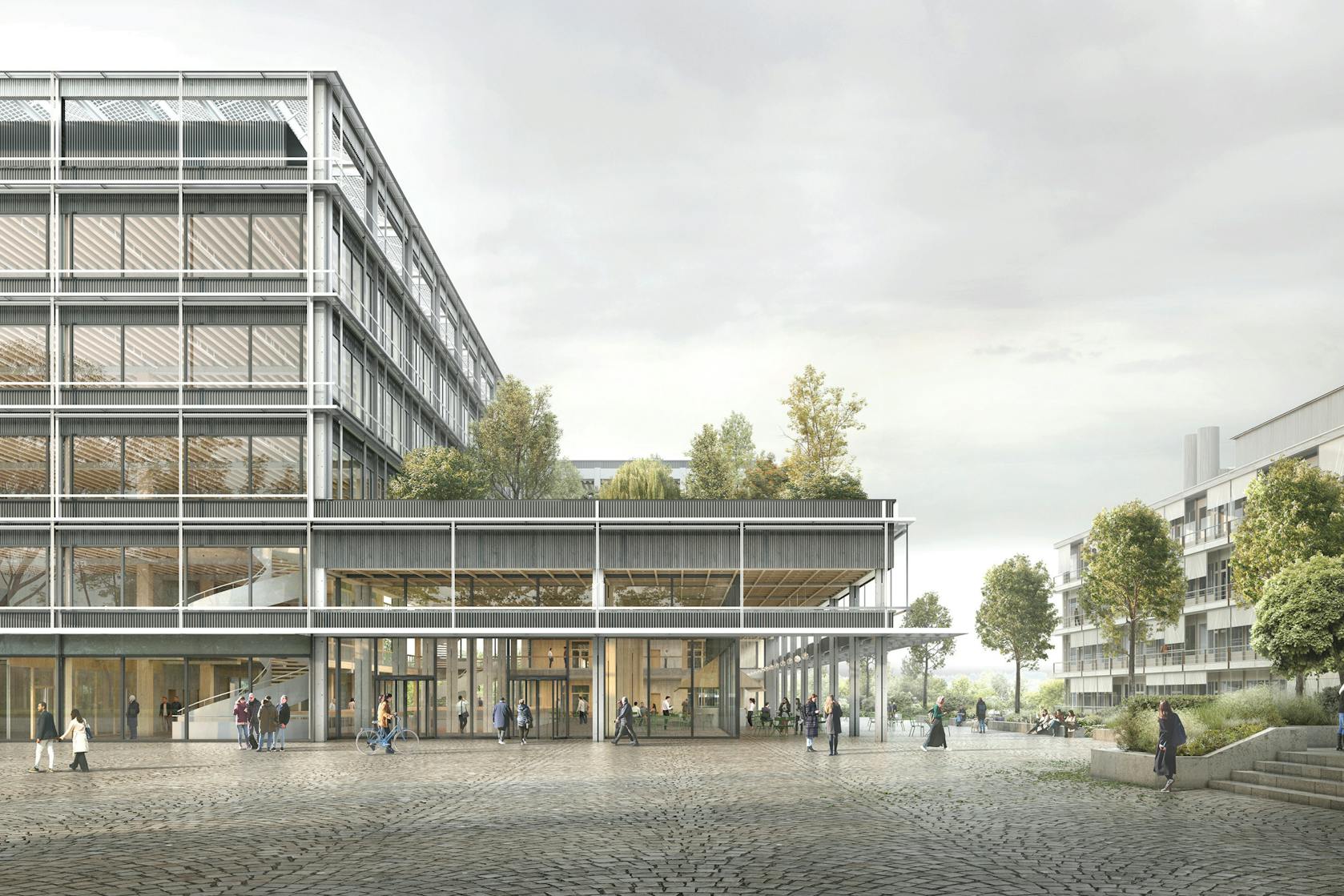 Neubau Forschungs und Lehrgebäude PORTAL UZH der Universität Zürich