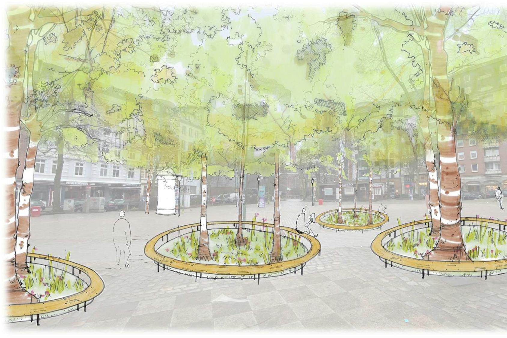 Visualisierung Großneumarkt Blick von Nordosten