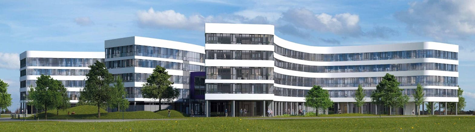 Bayreuth, Campus, Neubau zweier Verwaltungsgebäude, Bernecker Straße