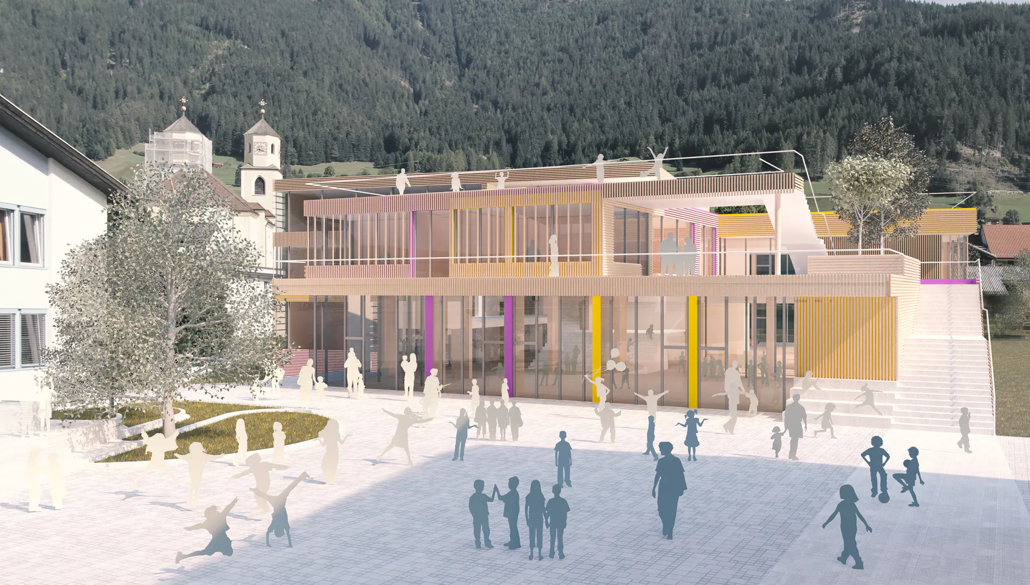 Neubau Volksschule und Funktionssanierung Mittelschule in Steinach am