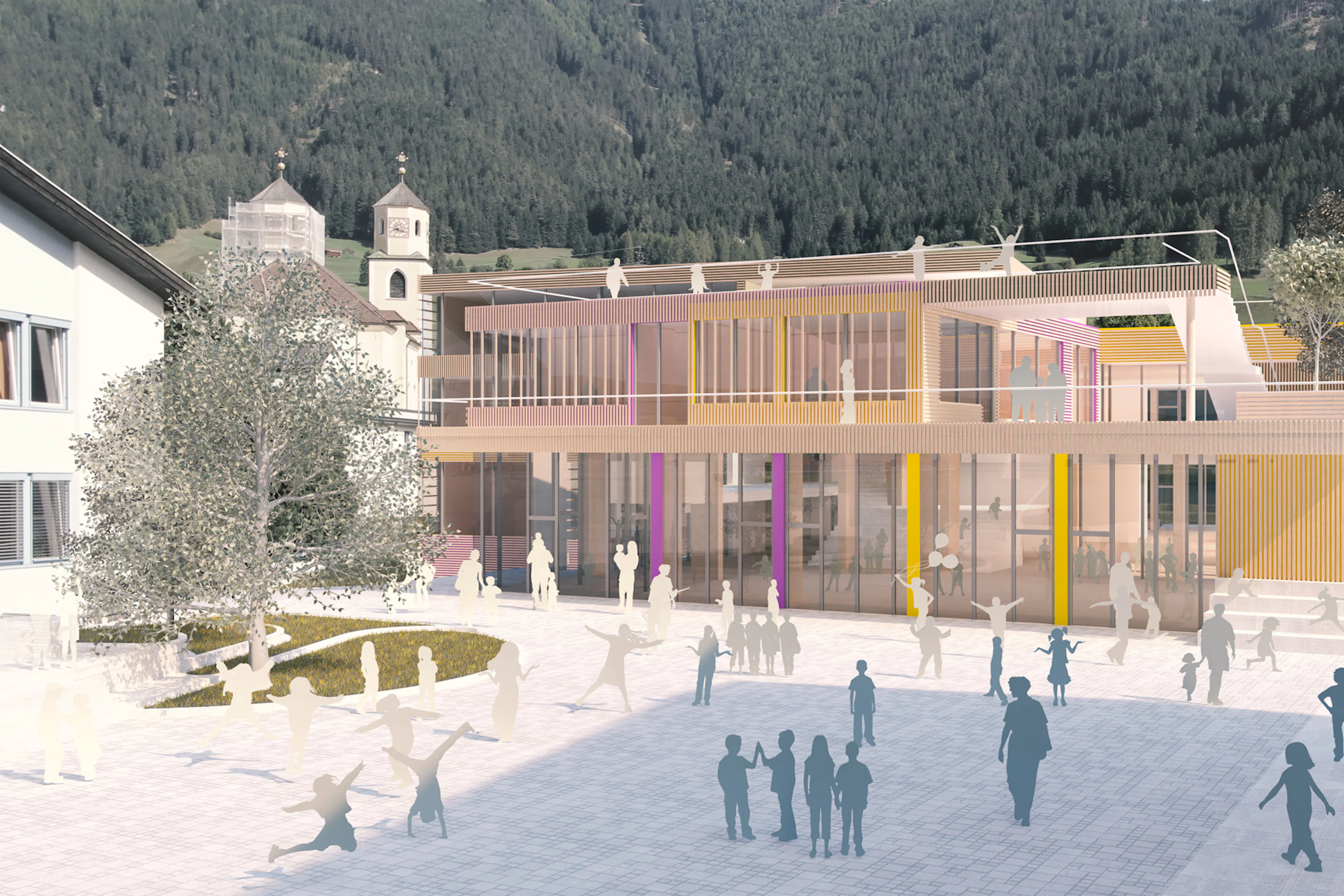 Neubau Volksschule und Funktionssanierung Mittelschule in Steinach am