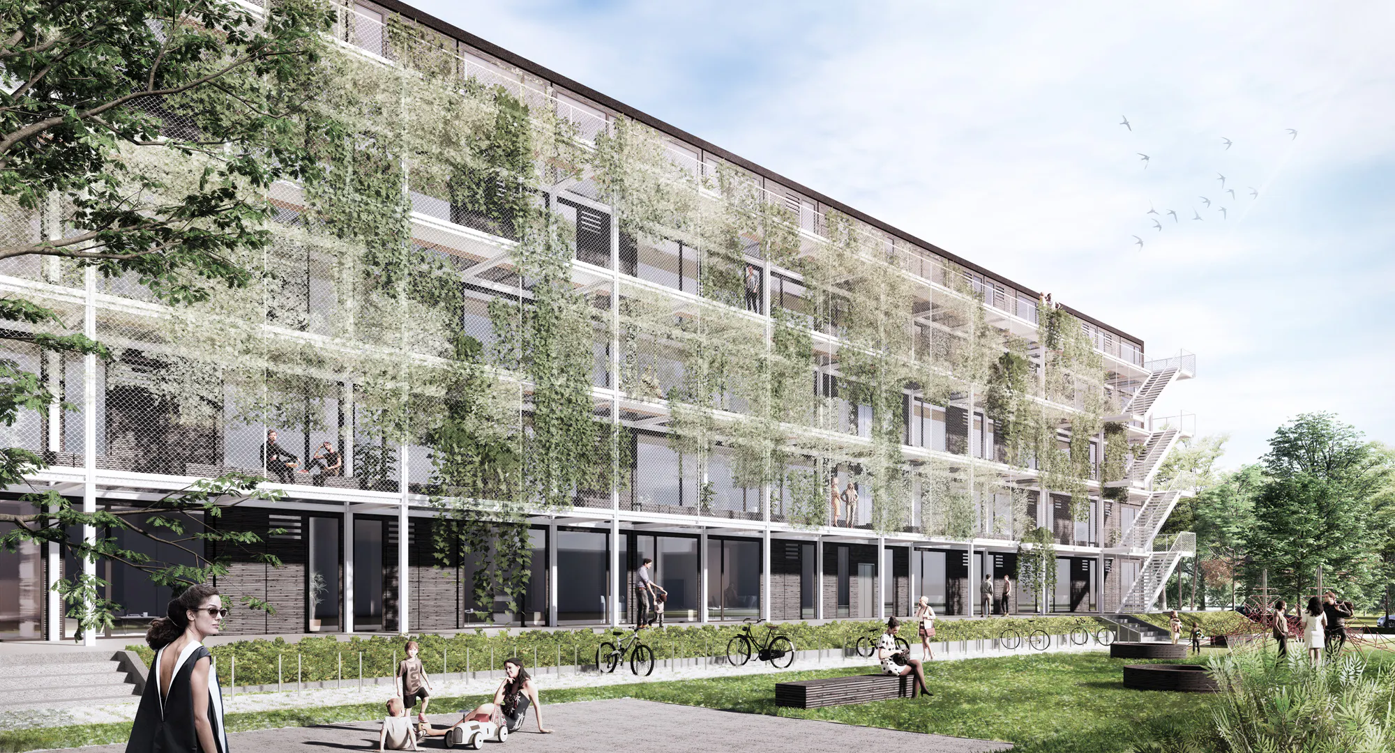 Perspektive Ansicht West
