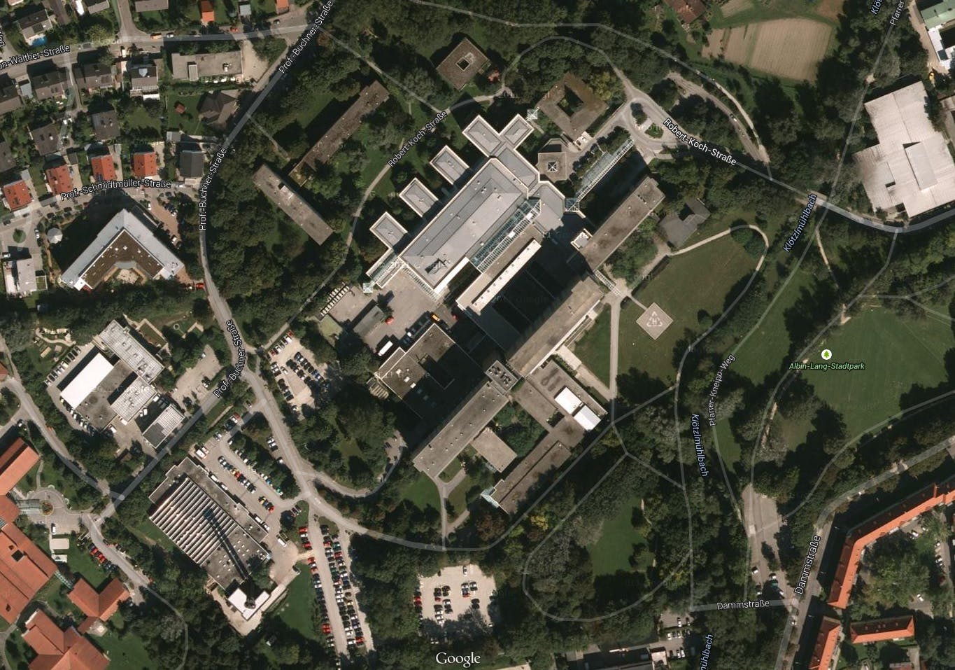 Luftbild - Klinikum Landshut