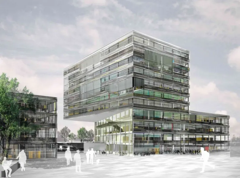 Uni Bibliothek Essen Duisburg Engere Wahl : Ersatzneubau Bibliothek und Rotationsgebäude für Lehre