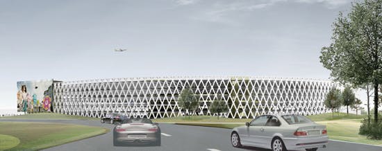Ein 2. Preis : Kleine Mandel - Parkhausneubau am Hamburg Airport ...