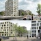 Zwei 1. Preise: oben - André Poitiers Architekt RIBA Stadtplaner; unten - Baumschlager Hutter Partners, p.arc
