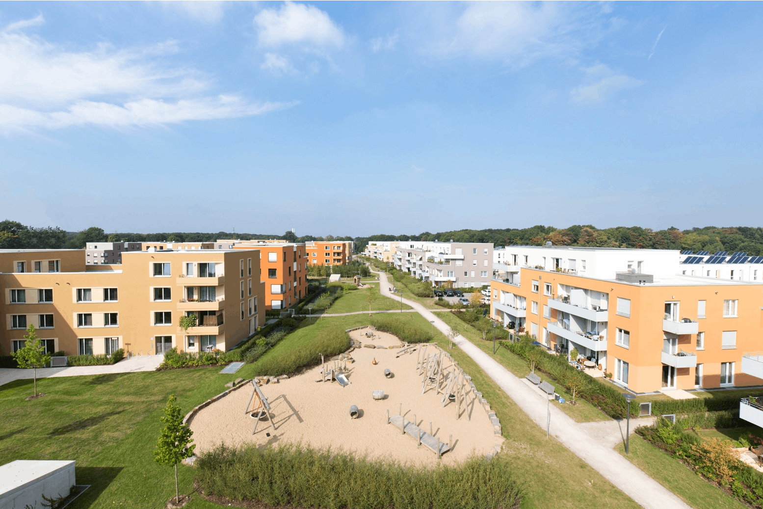 Freianlagen Förder Landschaftsarchitekten, 1. Preis "Viertel vor Grün"