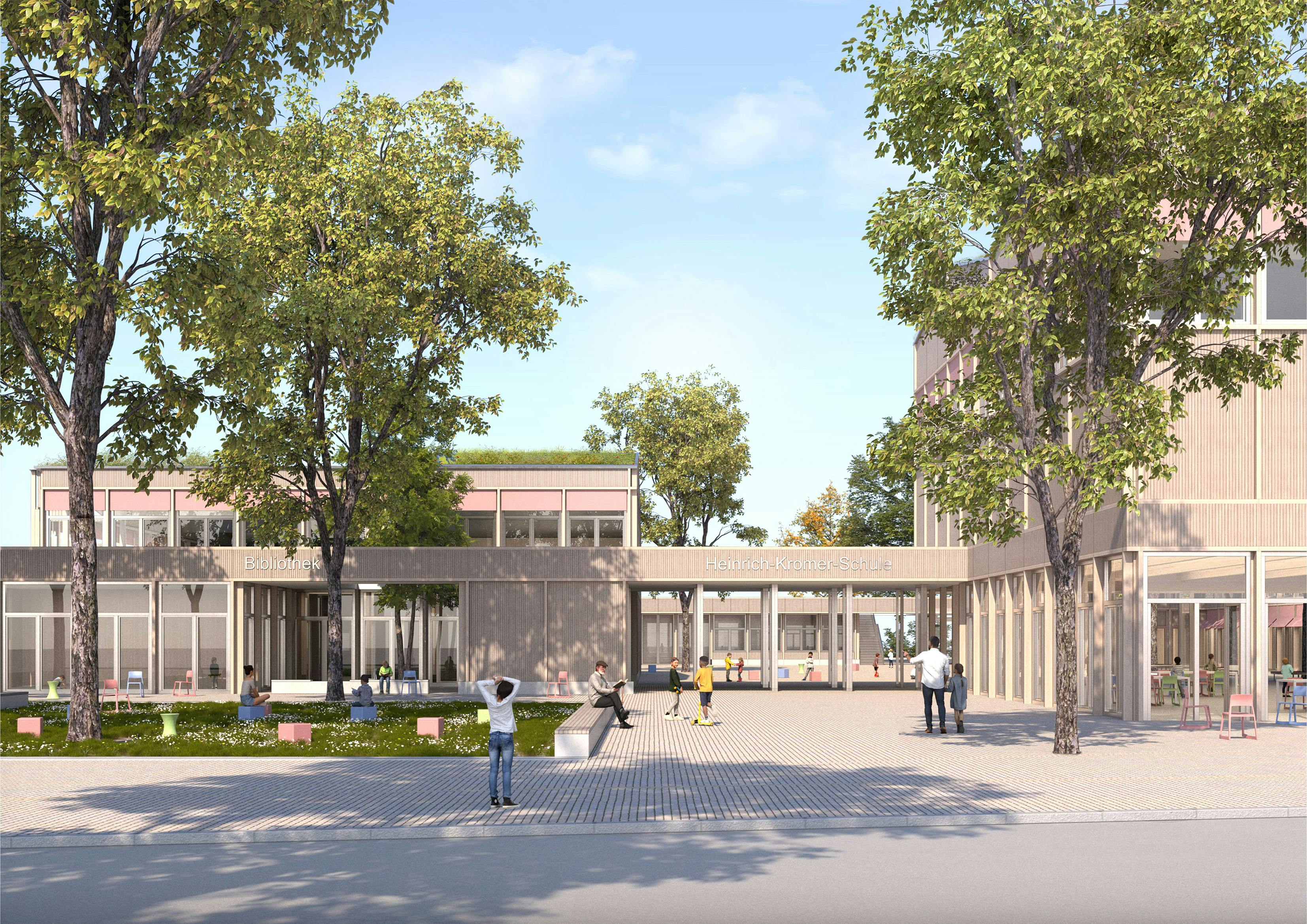 Visualisierung Haupteingang