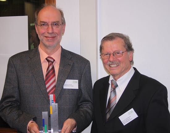 Friedemann Stahl, Geschäftsführer der IFB Ingenieure GmbH und Prof. Dr. Rolf Pfeiffer von der Export-Akademie Baden-Württemberg