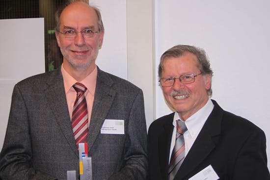 Friedemann Stahl, Geschäftsführer der IFB Ingenieure GmbH und Prof. Dr. Rolf Pfeiffer von der Export-Akademie Baden-Württemberg