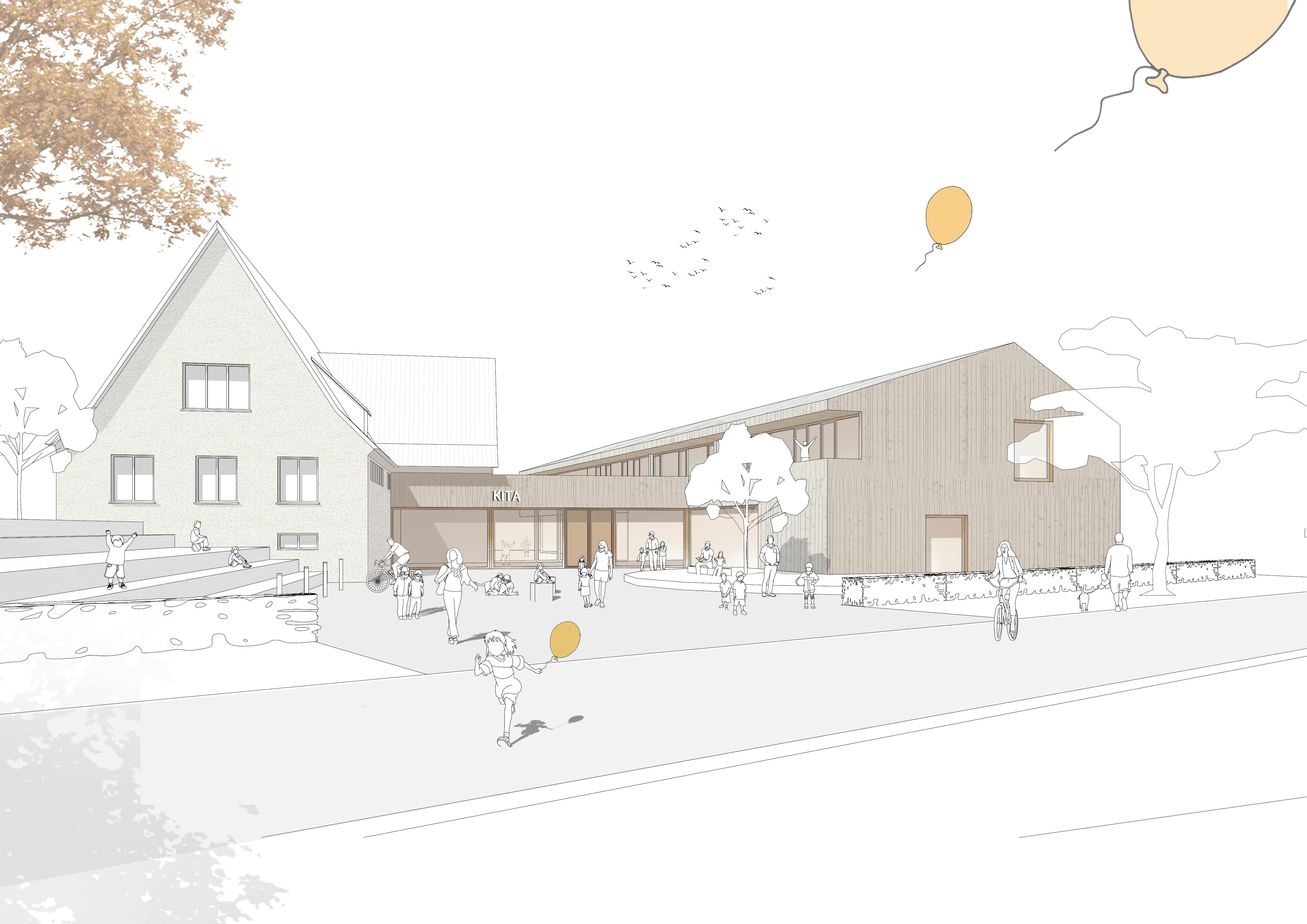 Ein 3. Preis : Neubau Kindergarten „Im Brühl“ in Aldingen - competitionline